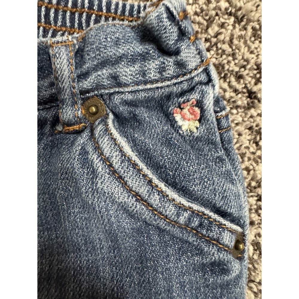Janie and Jack Jeans Floral pocket Denim 12 to 18 months - Picture 6 of 9